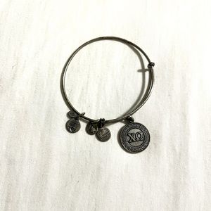 Alex and Ani Chi Omega charm bangle bracelet